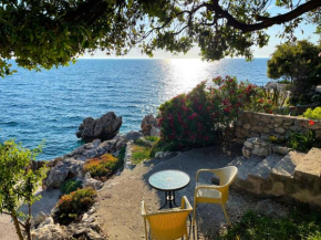Family Seaside Holm Oak Villa with Private Rocky Beach